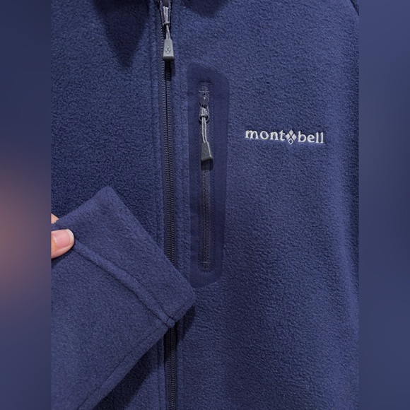 Montbell Women's Large CLIMAPLUS 200 Jacket Fleece Midnight Blue NWT Zip Pockets - Picture 4 of 7